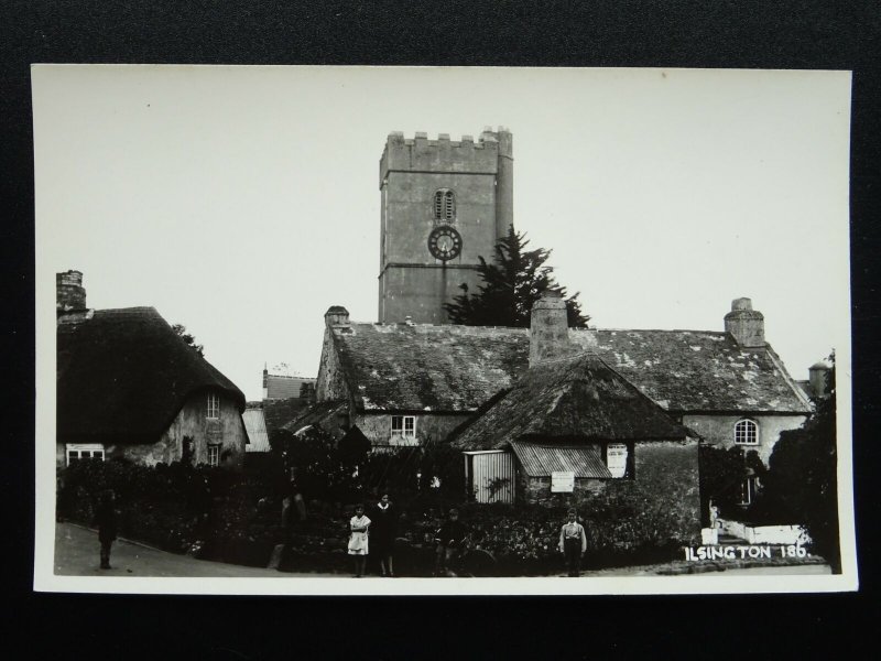 Devon ISLINGTON Church & BOOT REPAIR SIGN c1950s RP Postcard by K.E Ruth