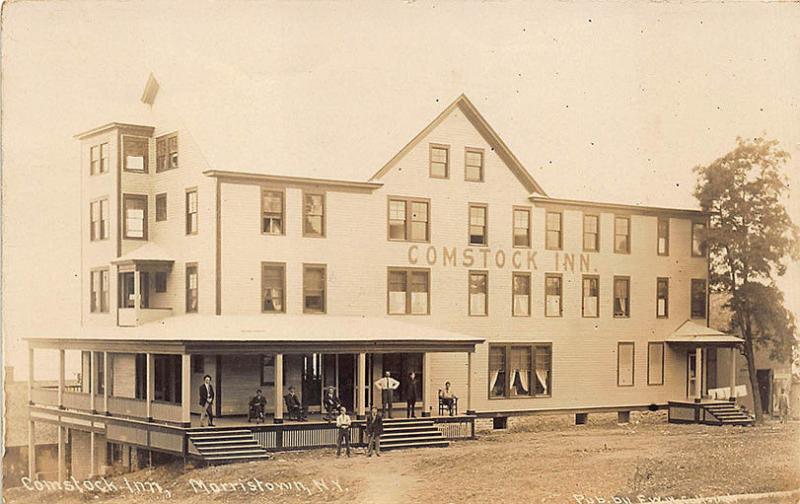 Morristown NY Comstock Inn RPPC Postcard