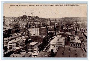 c1910's Looking Northeast First National Bank Building Cincinnati OH Postcard 