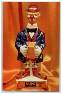 The Clown Ezra Brooks Distilling Co. Frankfort KY Bourbon Whiskey Postcard