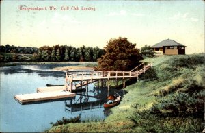 Kennebunkport Maine ME Golf Club Boat Landing 1900s-20s Vintage Postcard
