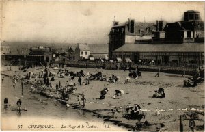 CPA CHERBOURG - La Plage et le Casino (128255)