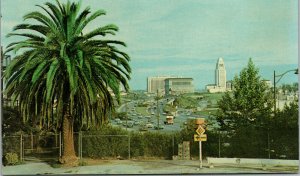 Vtg Civic Center Boylston Street Ramp Los Angeles California CA Postcard