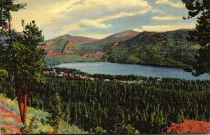 Colorado Rocky Mountains Grand Lake From Grand Lake Lodge Curteich