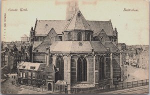 Netherlands Rotterdam Groote Kerk Vintage Postcard C080