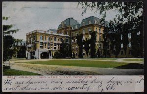 Poughkeepsie, NY - Vassar College - Library and Main Building - 1906