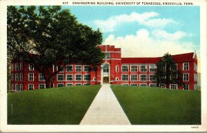 Vtg 1930's Engineering Building University Of Tennessee Knoxville TN Postcard