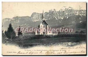 Old Postcard La Roche La Benite Fontaine and La Montagne De Coux