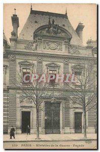 Old Postcard Paris Facade Ministry of War