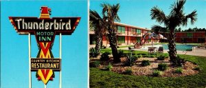 Florence, SC South Carolina THUNERBIRD MOTOR INN  Roadside Motel  3½X8¼ Postcard