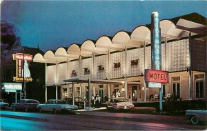 Allen Hotel Motel Neon Nashville Tennessee Autos 1960s Postcard Gough 20-9063