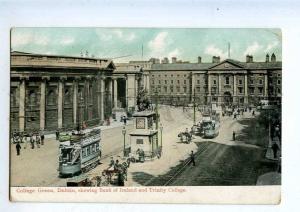 203303 Ireland DUBLIN College Green TRAMS ADVERTISING RPPC