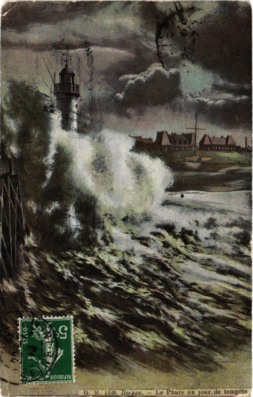 CPA DIEPPE-Le Phare un jour de tempete (347418)