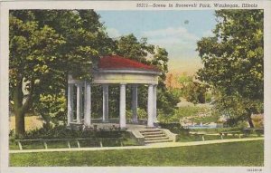 Illinois Waukegan Scene In Roosevelt Park