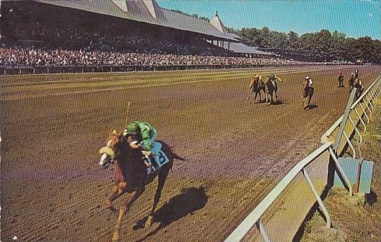 Thoroughbred Racing At Saratoga Springs New York