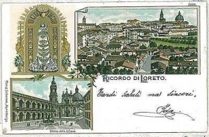 31635 vintage postcard ANCONA province: LORETO - SOUVENIR 1901-