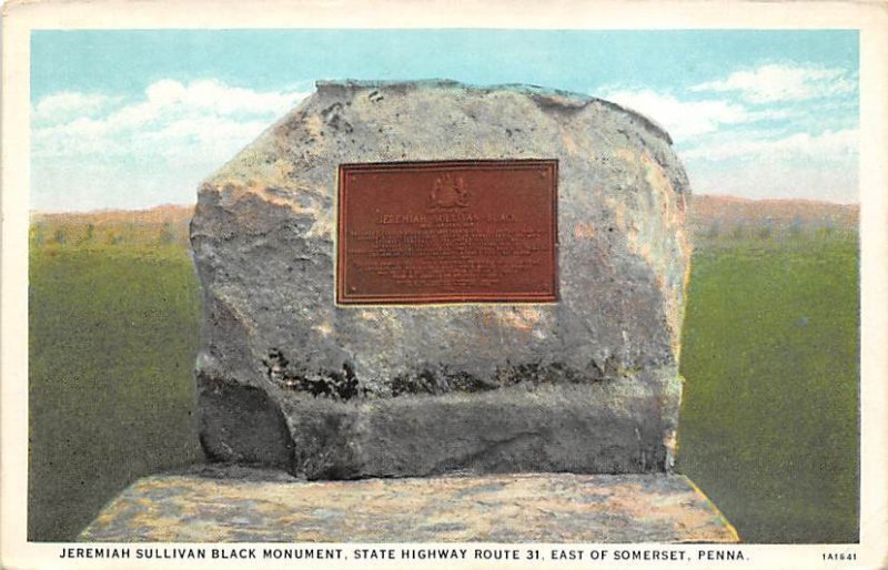 Jeremiah Sullivan Black Monument Somerset, Pennsylvania PA