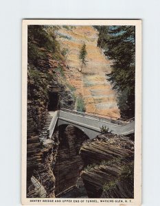 M-190837 Sentry Bridge and Upper End of Tunnel Watkins Glen New York USA