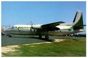 Emerald Air Fairchild F 278 at Austin 1984 Airplane Postcard