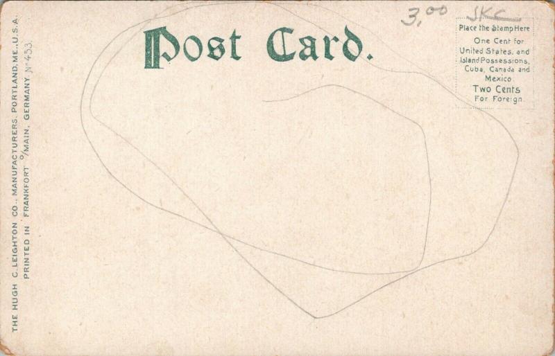 Brunswick ME~Sophocles & Demosthenes Statues~Bowdoin~Walker Art Bldg~Dome~c1905