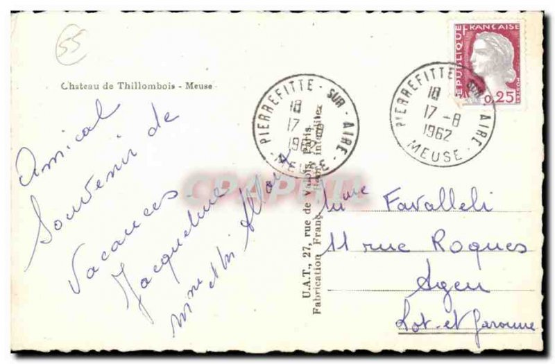 Chateau Thillombois Old Postcard