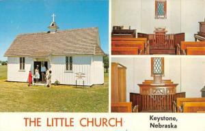 Keystone Nebraska Little Church Multiview Vintage Postcard K64543