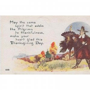 Make Your Heart Glad Thanksgiving Postcard