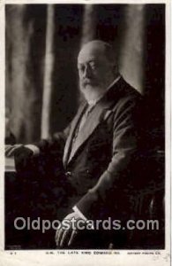 King Edward VII Royalty postal used unknow crease left bottom corner with wea...