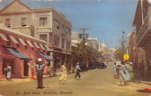 Reid Street Hamilton Bermuda 1965 
