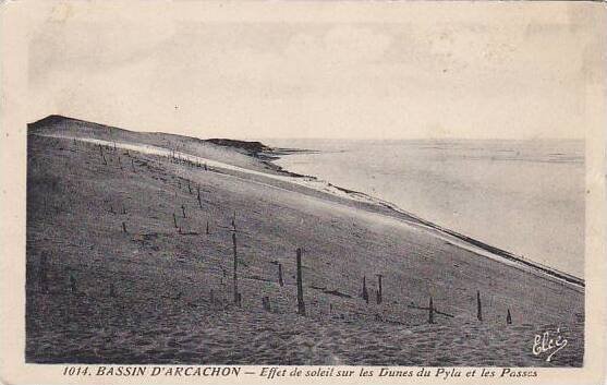 France Arcachon Effet de soleil sur les Dunes du Pyla et les Passes