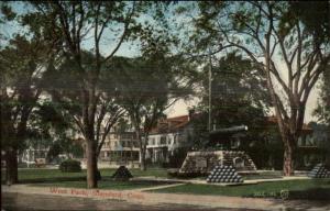 Stamford CT West Park c1910 Postcard