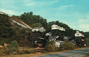 Vintage Postcard Coal Mining Virginia Highlands Eastern Kentucky & West Virginia