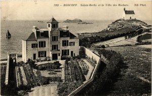 CPA ROSCOFF. Ste-Barbe et la Villa des Rochers (252475)