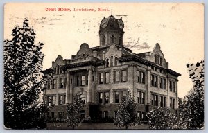 K45/ Lewistown Montana Postcard c1910 Court House Building 47