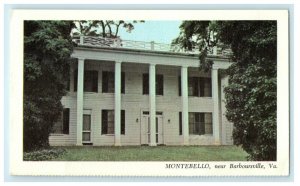 c1960's Montebello Near Barboursville Virginia VA Unposted Vintage Postcard