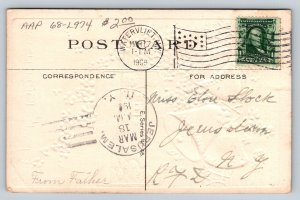 1909  Easter Greeting  Watervliet  New York    Postcard