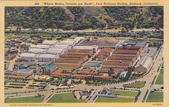 California Burbank Where Motion Pictures Are Made First National Studios