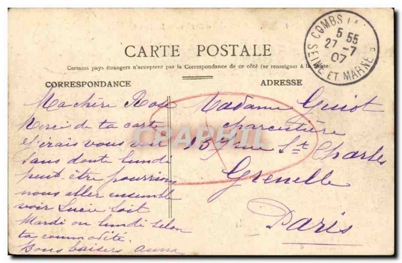 Old Postcard Caen Bertrand Boulevard