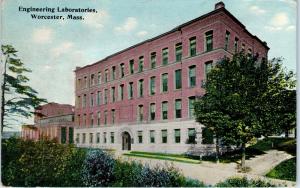WORCESTER, MA Massachusetts     ENGINEERING  LABORATORIES    1912    Postcard