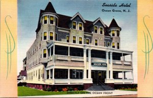 Linen Postcard Seaside Hotel in Ocean Grove, New Jersey