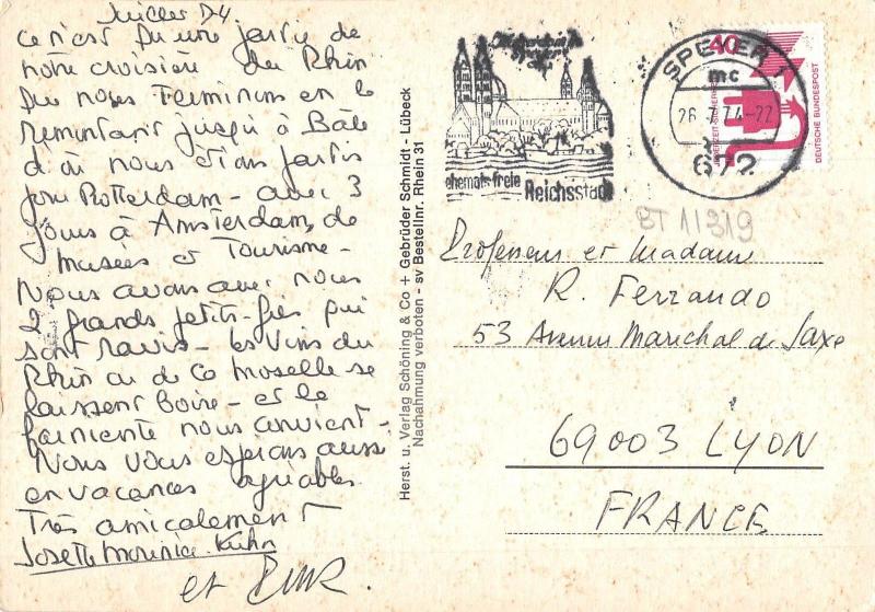 BT11319 Der deutsch rehin von koblenz bis mainz map cartes geographi     Germany