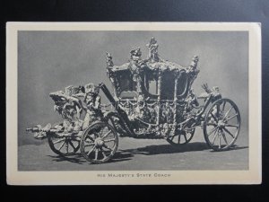 Her Majesty The Queen's STATE Coach - Old Postcard Pub by Raphael Tuck & Sons