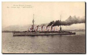 Old Postcard Boat Cruiser leger Mulhouse