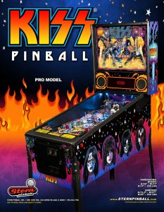 Kiss Pinball FLYER Pro Edition Original NOS Hard Rock Music 2015 Vintage Promo