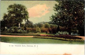 Postcard PARK SCENE Paterson New Jersey NJ AN3545