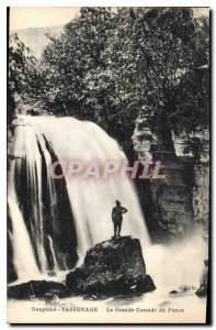 Old Postcard Dauphine Sassenage the Great Cascade of Furon