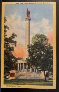 Vintage Postcard 1938 New York peace Monument, Lookout Mountain, Chattanooga, TN