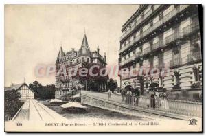 Old Postcard Royat Puy de Dome Hotel Continental Hotel and Castel