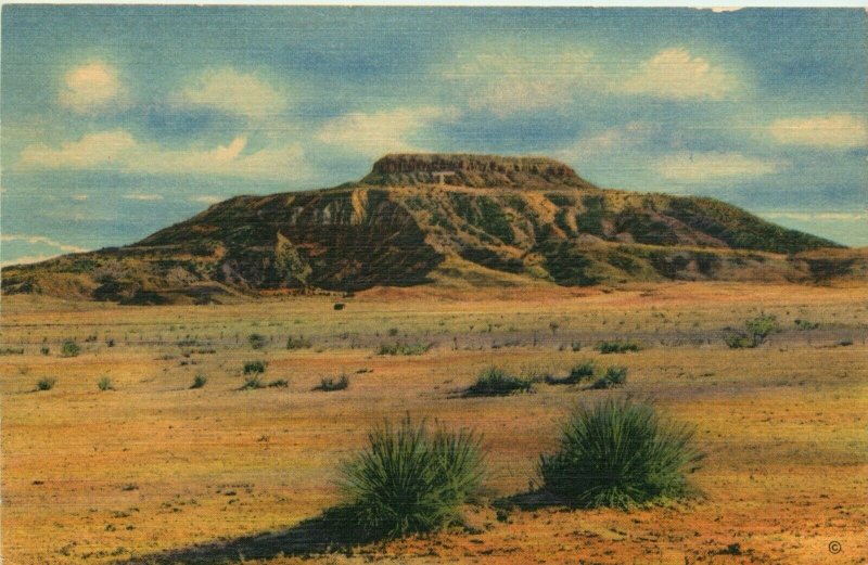 Tucumcari Mountain,  Tucumcari, New Mexico Vintage Postcard