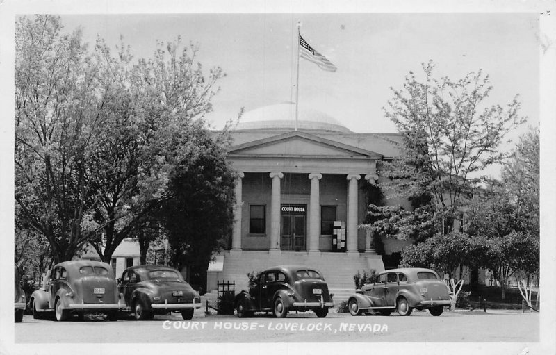 J81/ Lovelock Nevada RPPC Postcard c1940-50s Court House 227